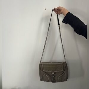 Rebecca Minkoff Olive Taupe Chain Strap Shoulder Bag